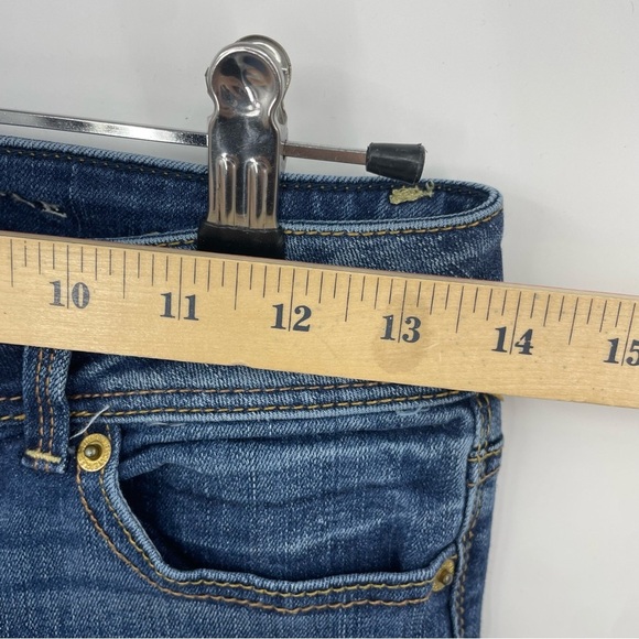 American Eagle kick boot Low-Rise Jeans size 0 medium wash - Picture 5 of 10